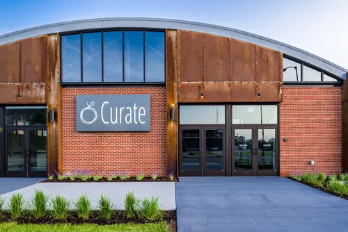 Curate building exterior at 322 Court Avenue, Des Moines