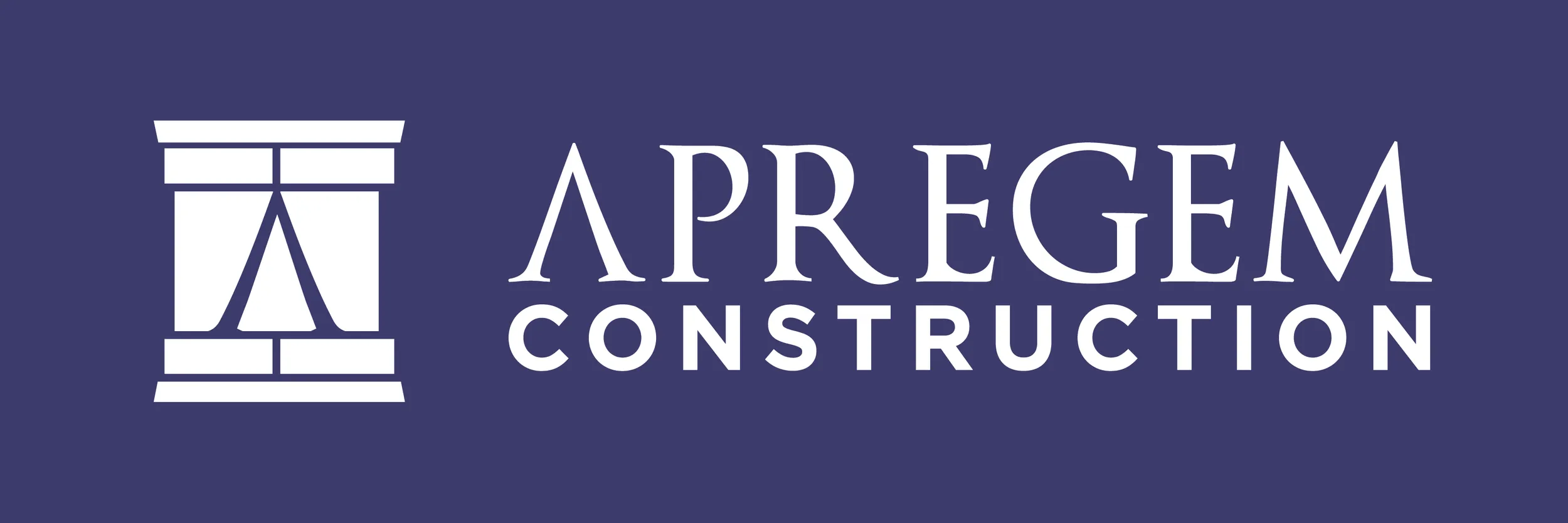 Apregem wordmark in white