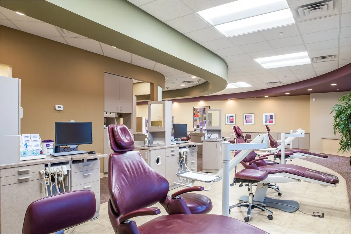 Treatment bay at the Bernhardt & Smith Orthodontics Bishop Drive office