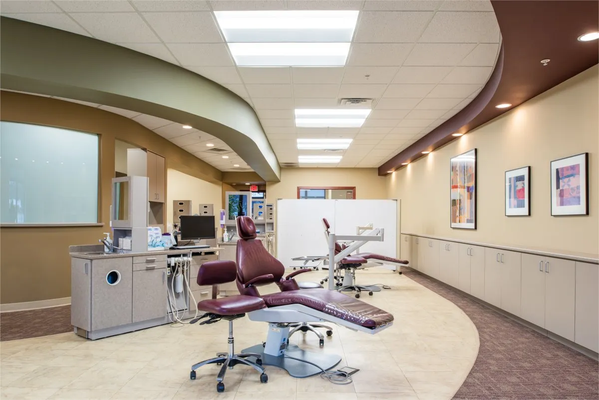 Treatment bay at the Bernhardt & Smith Orthodontics Bishop Drive office