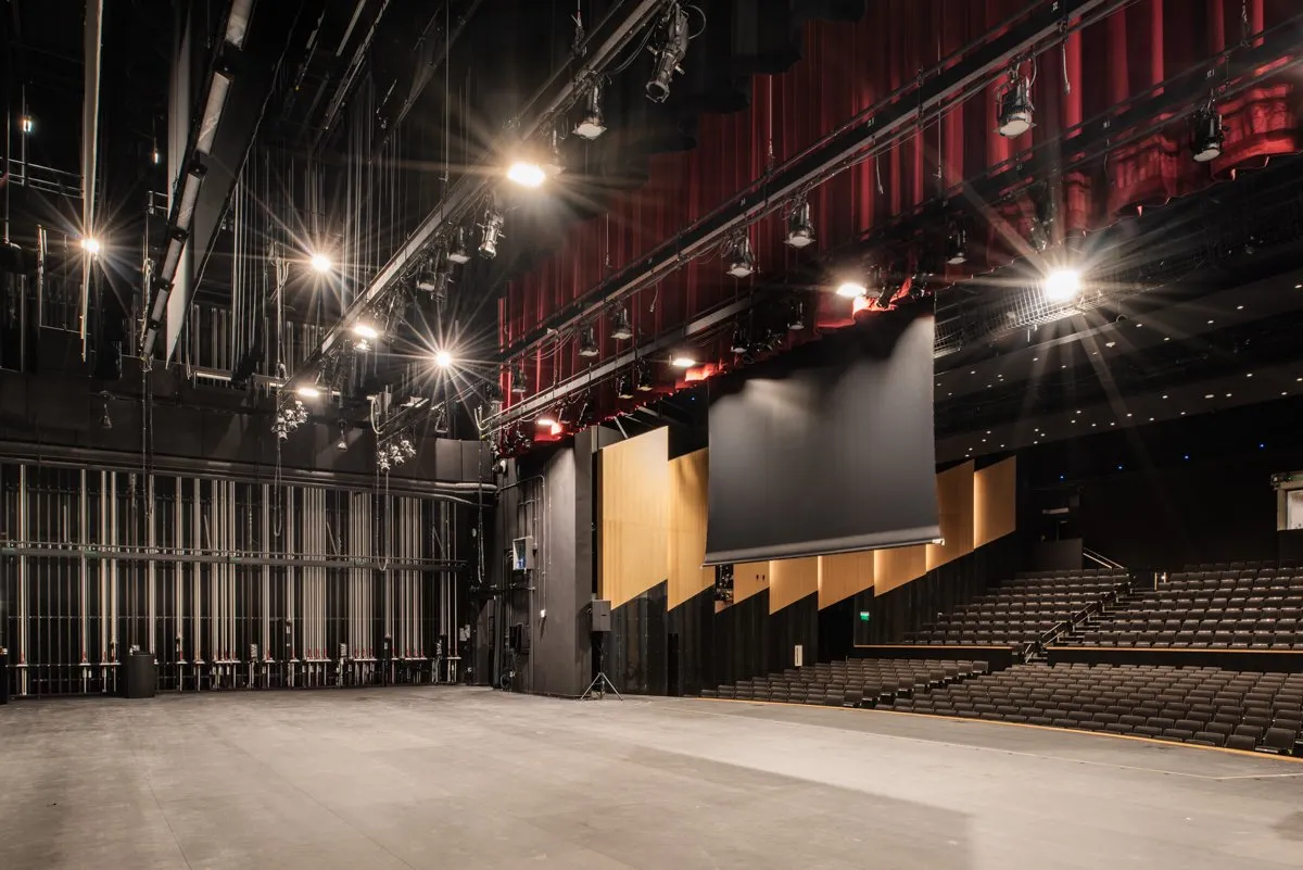 Cedar Falls High School auditorium stage